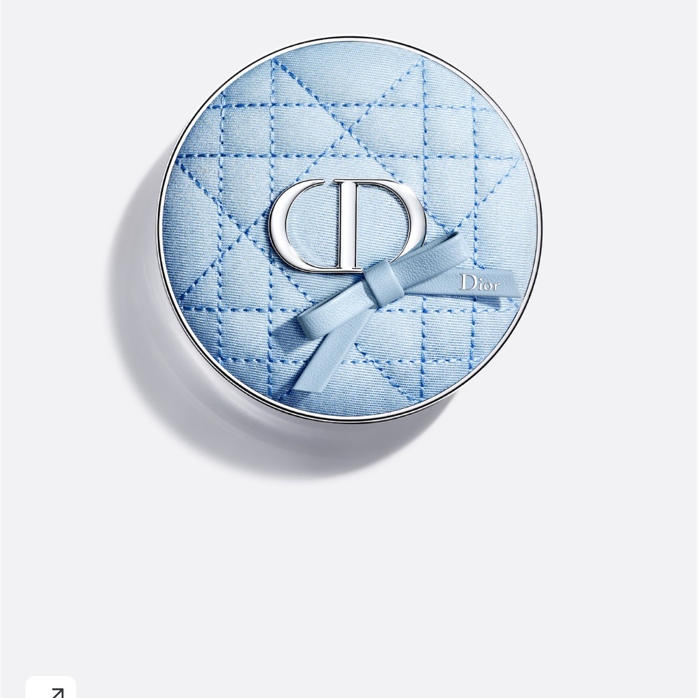 Dior Cushion Foundation Case Blue Bow, limited edition, Asia exclusive.